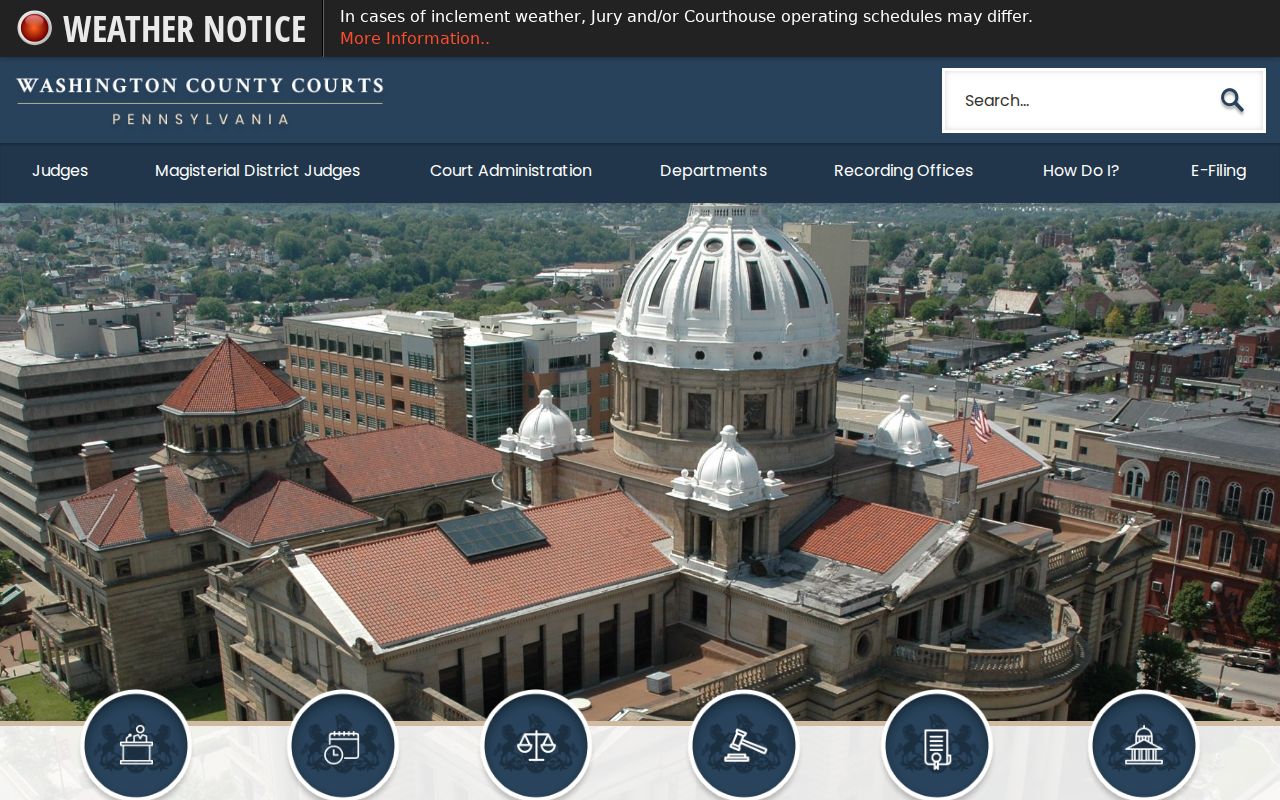 Washington County courts directory for Canonsburg criminal records