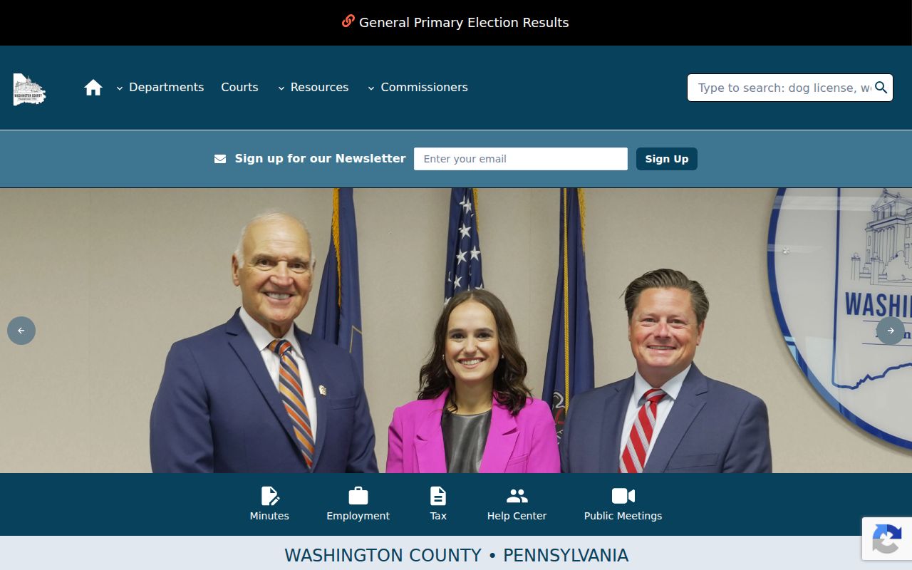 Washington County arrest lookup and Sheriff duties